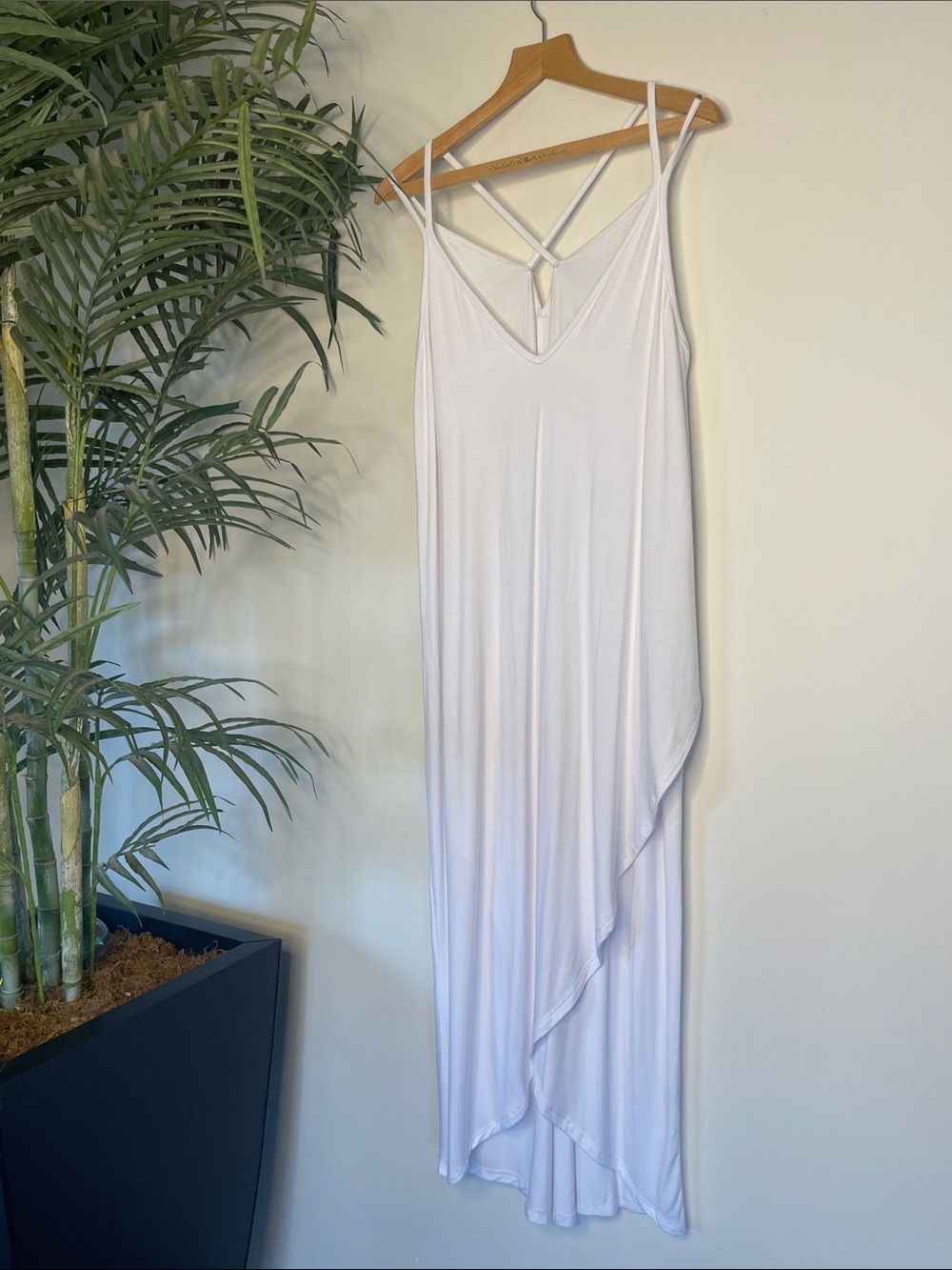 OM GROWN | ATHENA MAXI DRESS | WHITE | BOHO GODDESS | FLOOR LENGTH | M/L